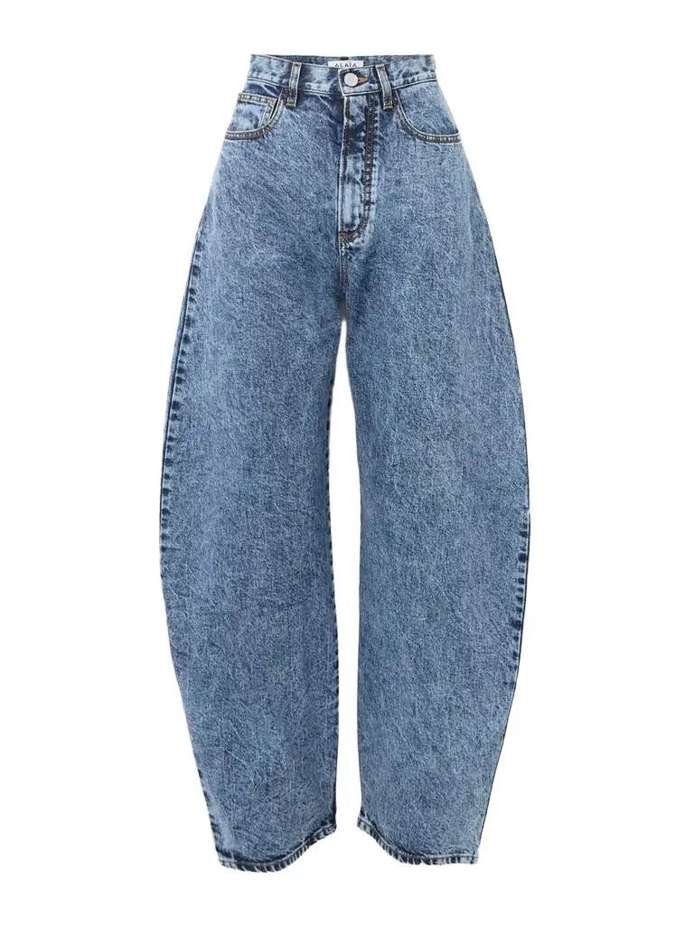 Alaïa High-rise Barrel-leg Jeans