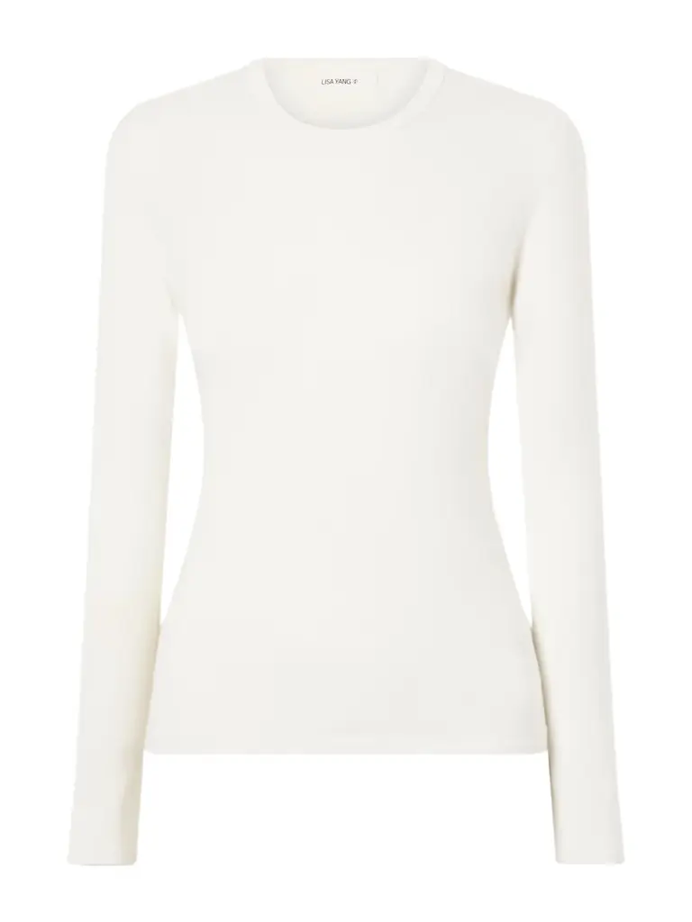 Lisa Yang Vivian Cotton And Cashmere-blend T-shirt