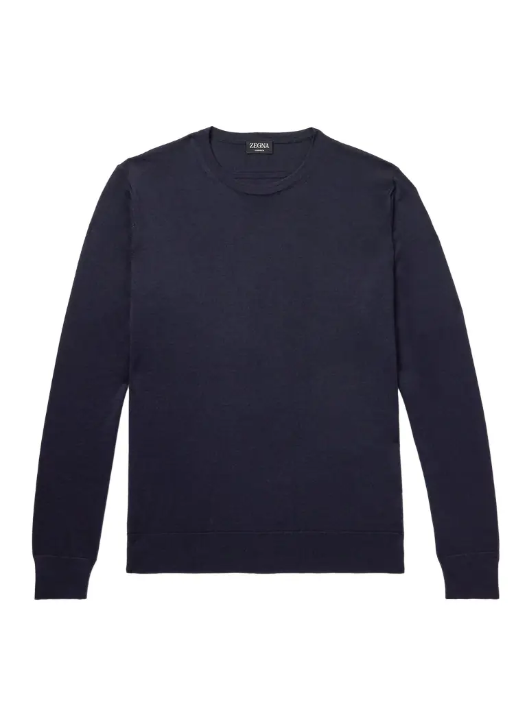Zegna Cashmere and Silk-Blend Sweater - Men