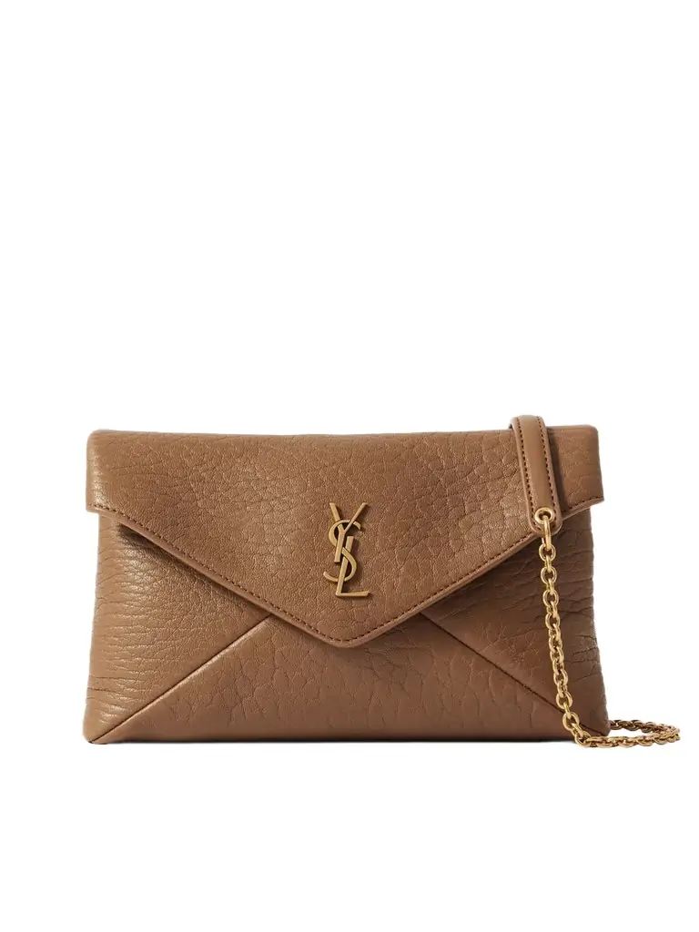 Saint Laurent Cassandre Mini Textured-leather Shoulder Bag