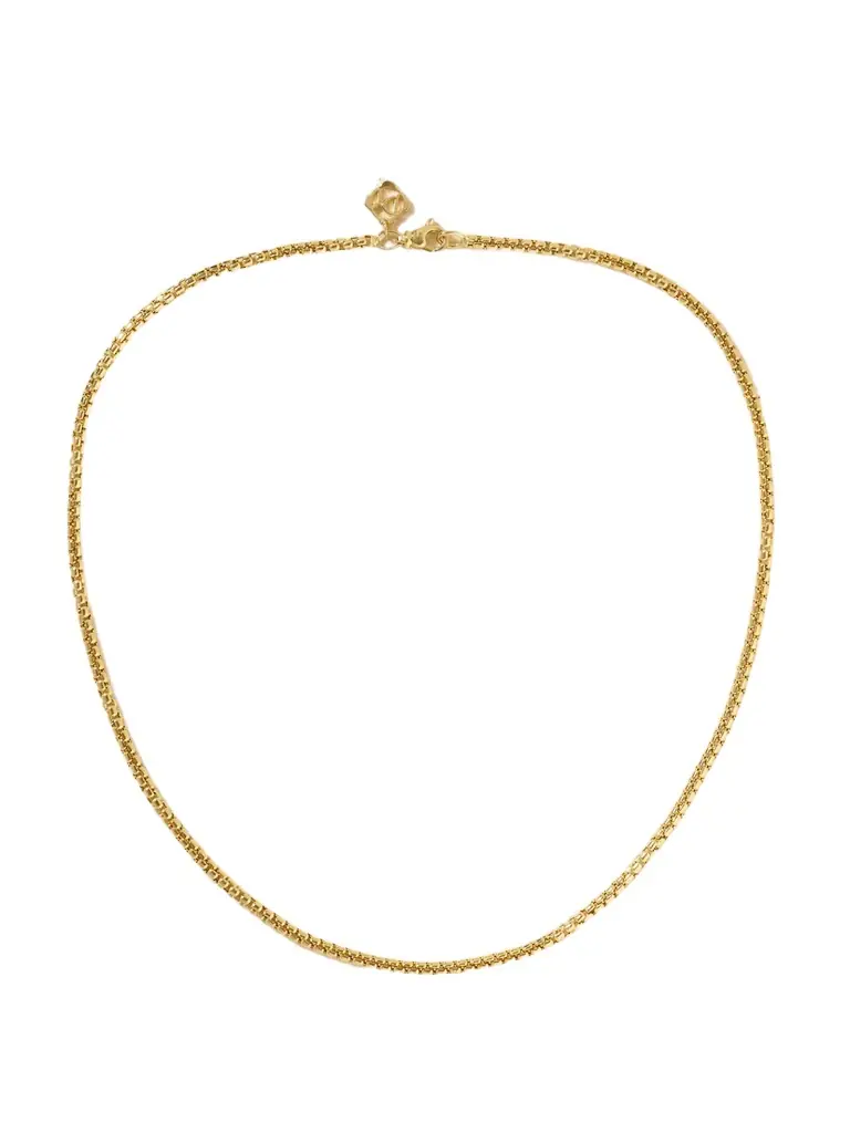 David Yurman Box Chain 18-karat Gold Necklace