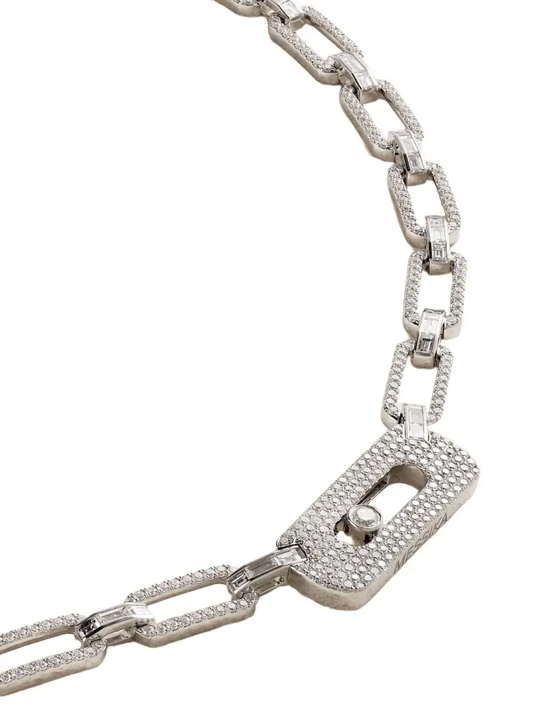 Messika My Move 18-karat White Gold Diamond Necklace