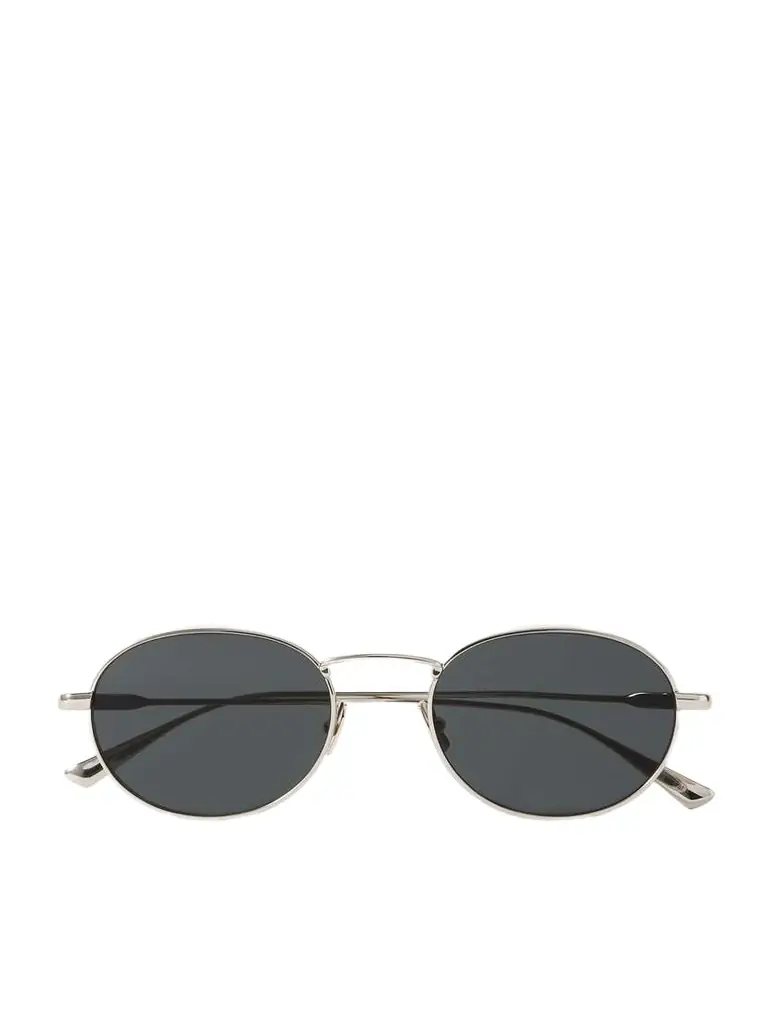 Saint Laurent Eyewear Round-frame Gold-tone Sunglasses - Women's Accessories