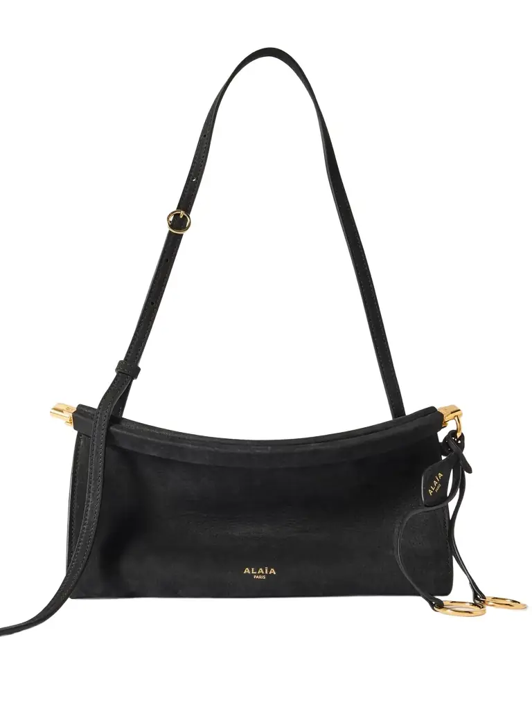 Alaïa Click E/w Small Textured-nubuck Shoulder Bag