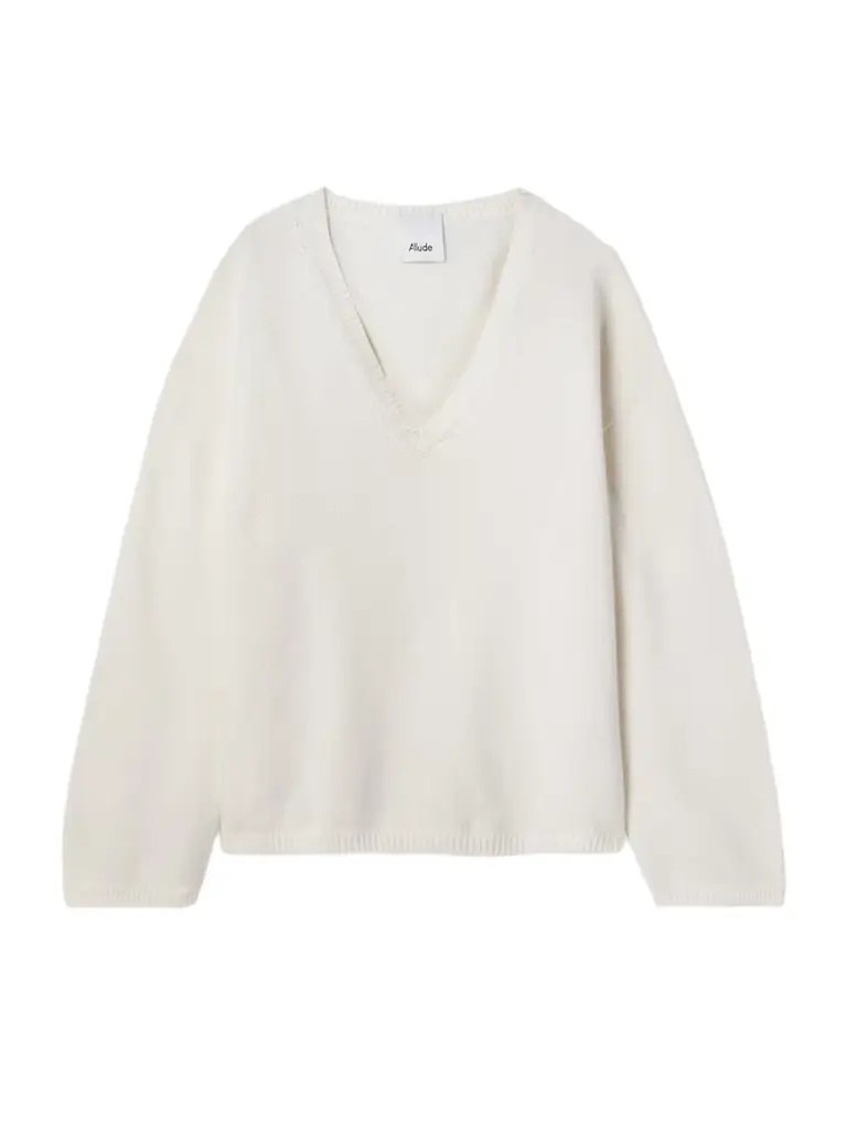 Allude Oversized Cotton And Cashmere-blend Sweater - Women's Clothing