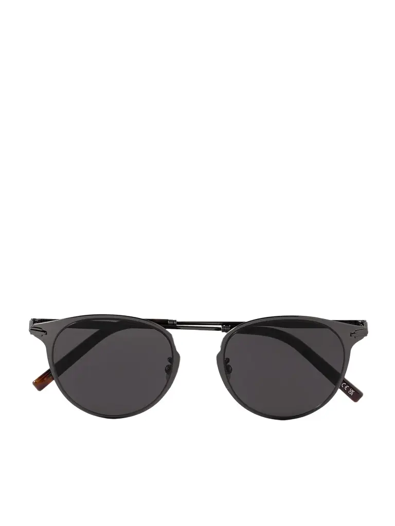 DIOR Eyewear DiorBlackSuit R8U Round Metal Sunglasses - Men