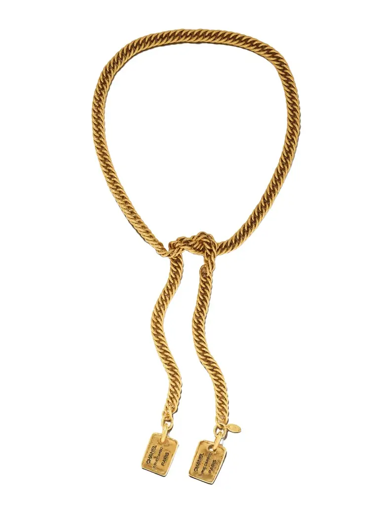 Vintage Chanel plated Necklace