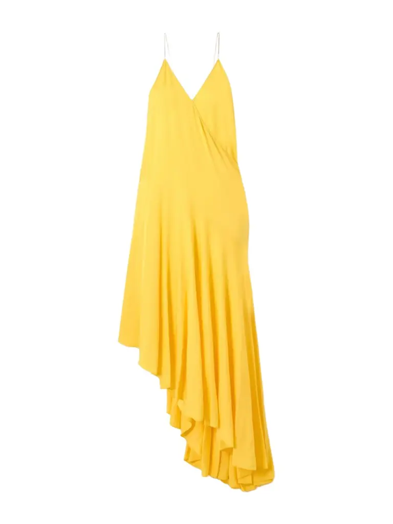 Alaïa Asymmetric Jersey Midi Dress