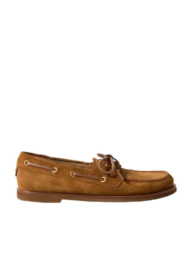 Gianvito Rossi Vandée Suede Boat Shoes