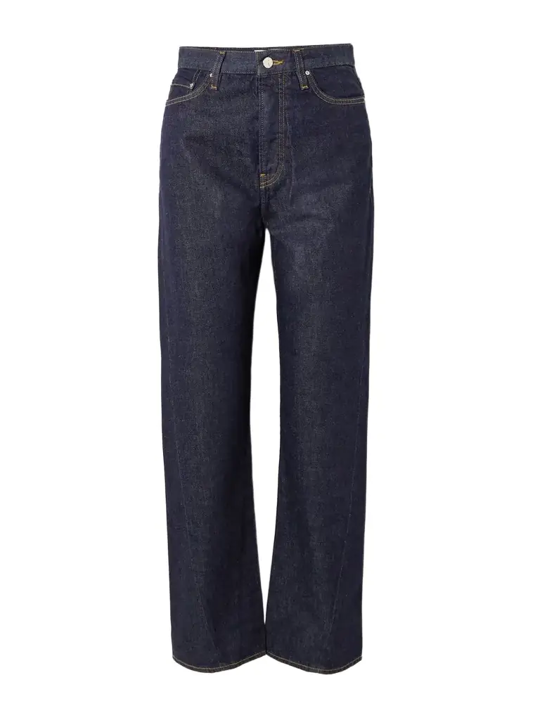 TOTEME Twisted Seam High-rise Straight-leg Jeans