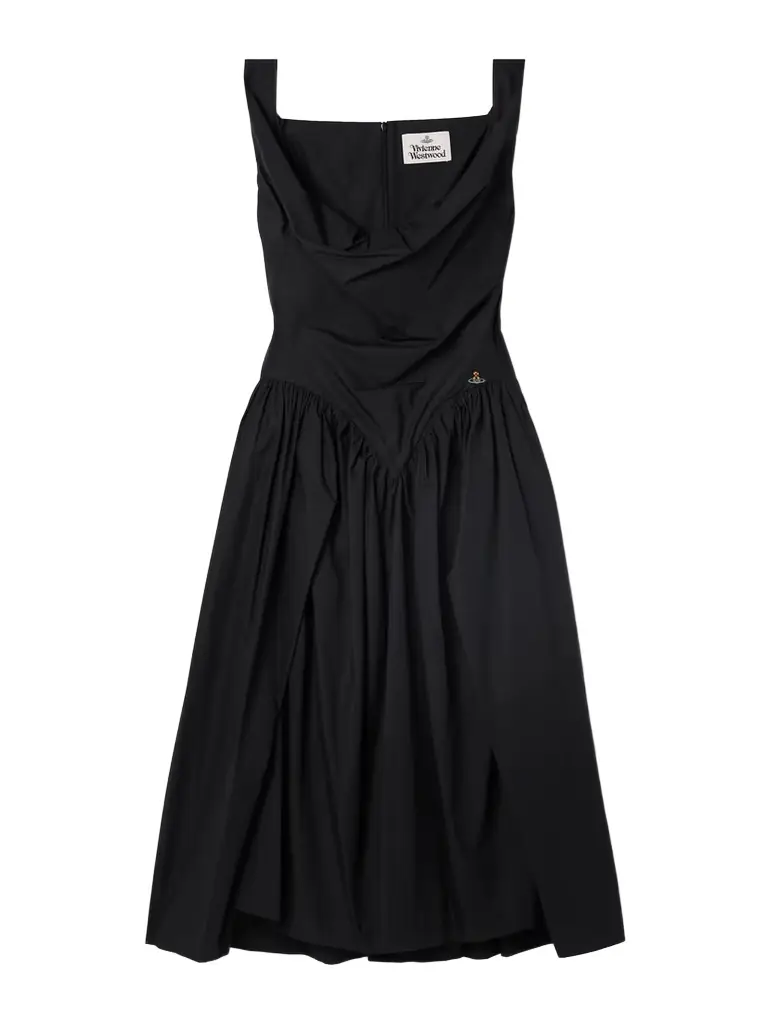 Vivienne Westwood Sunday Gathered Cotton-poplin Midi Dress