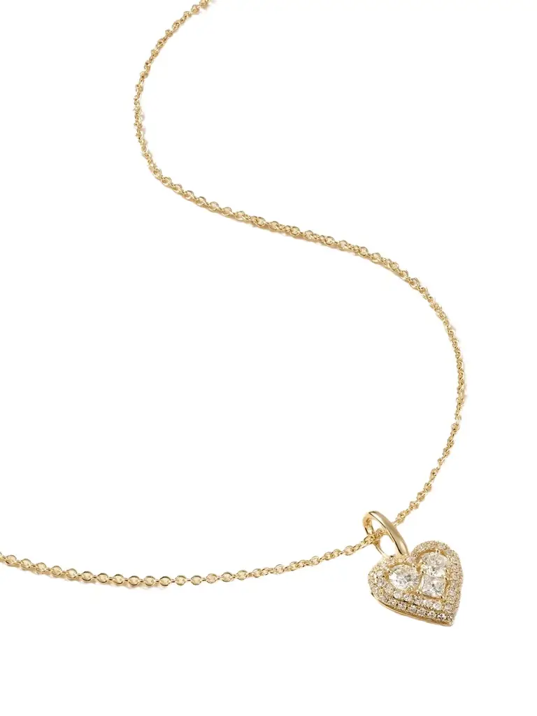 STONE AND STRAND Piece Of My Heart Sparkle 14-karat Gold Diamond Necklace