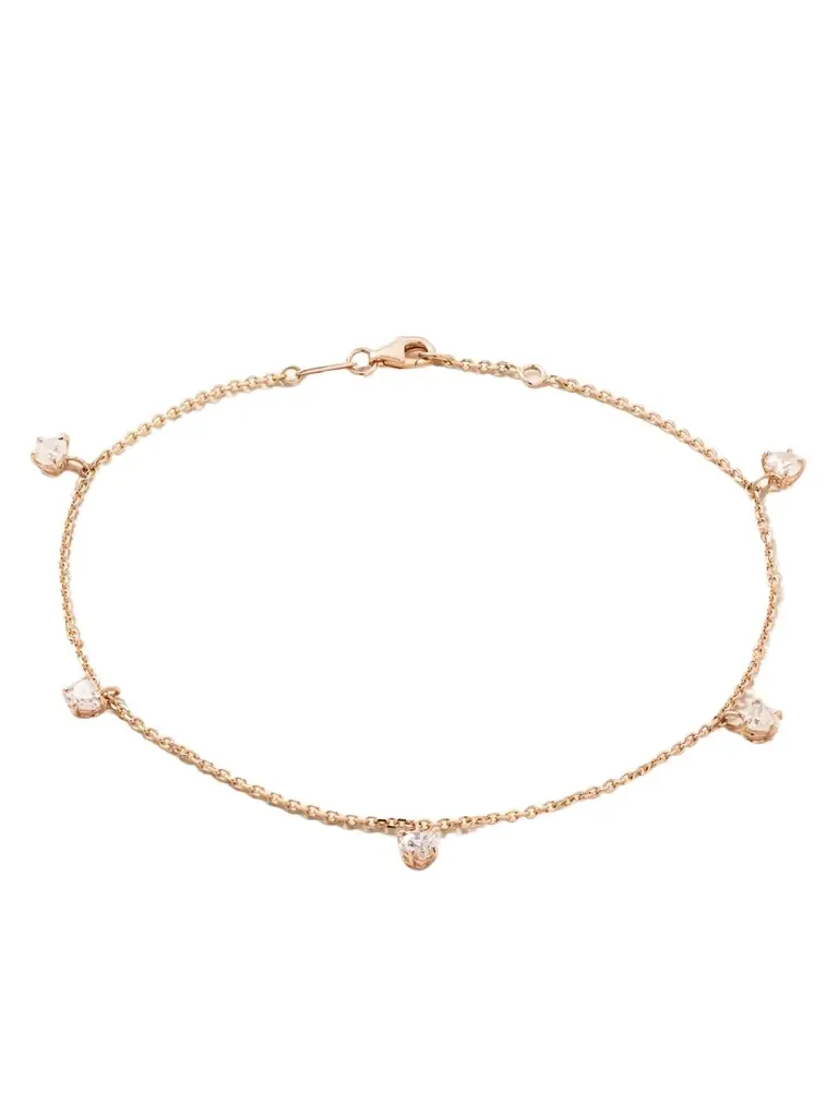 Anita Ko 18-karat Rose Gold Diamond Anklet
