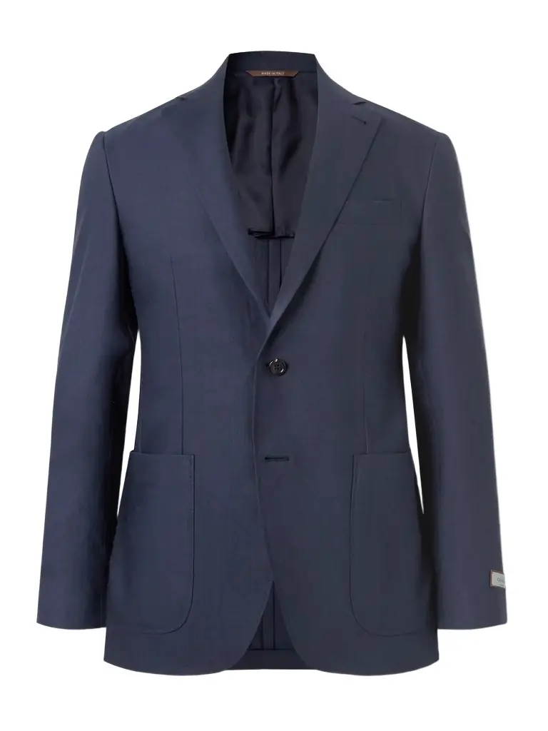 Canali Kei Linen and Wool-Blend Suit Jacket - Men