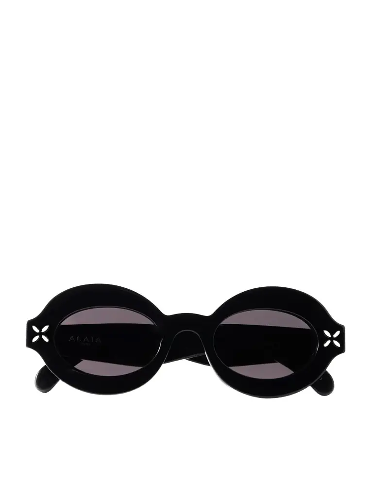 Alaïa Oval-frame Acetate Sunglasses