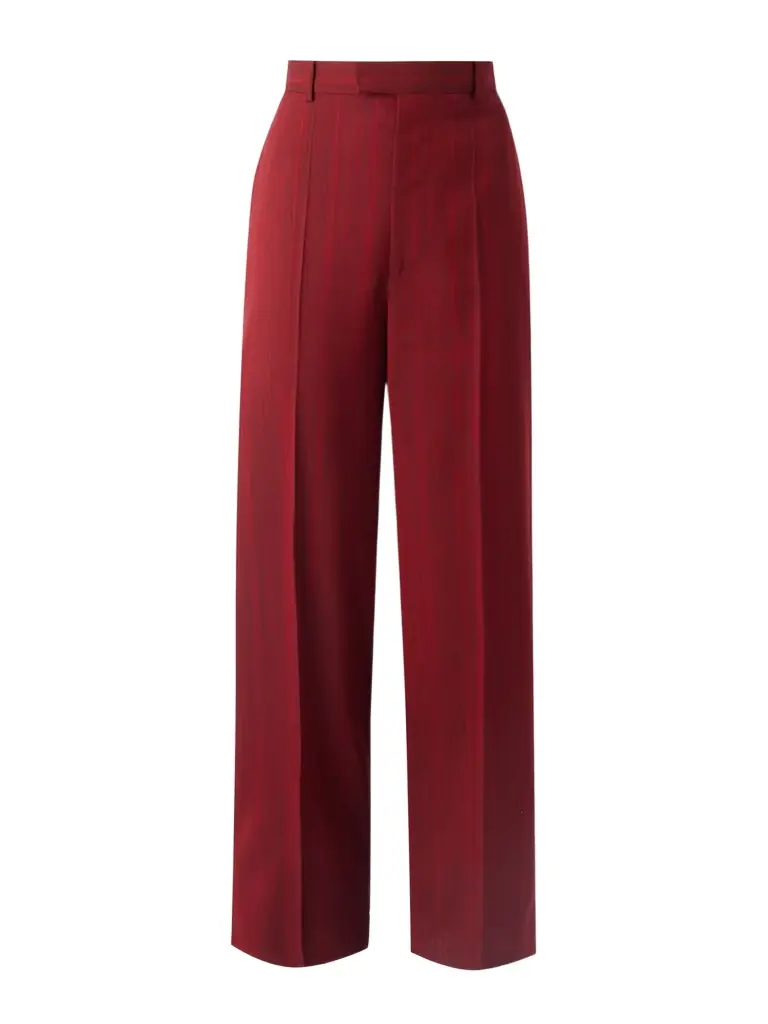 Bottega Veneta Striped Wool-blend Pants