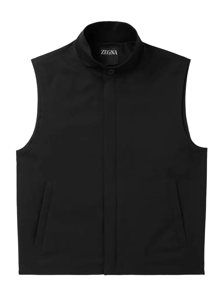 Zegna Slim-Fit Shell Gilet - Men