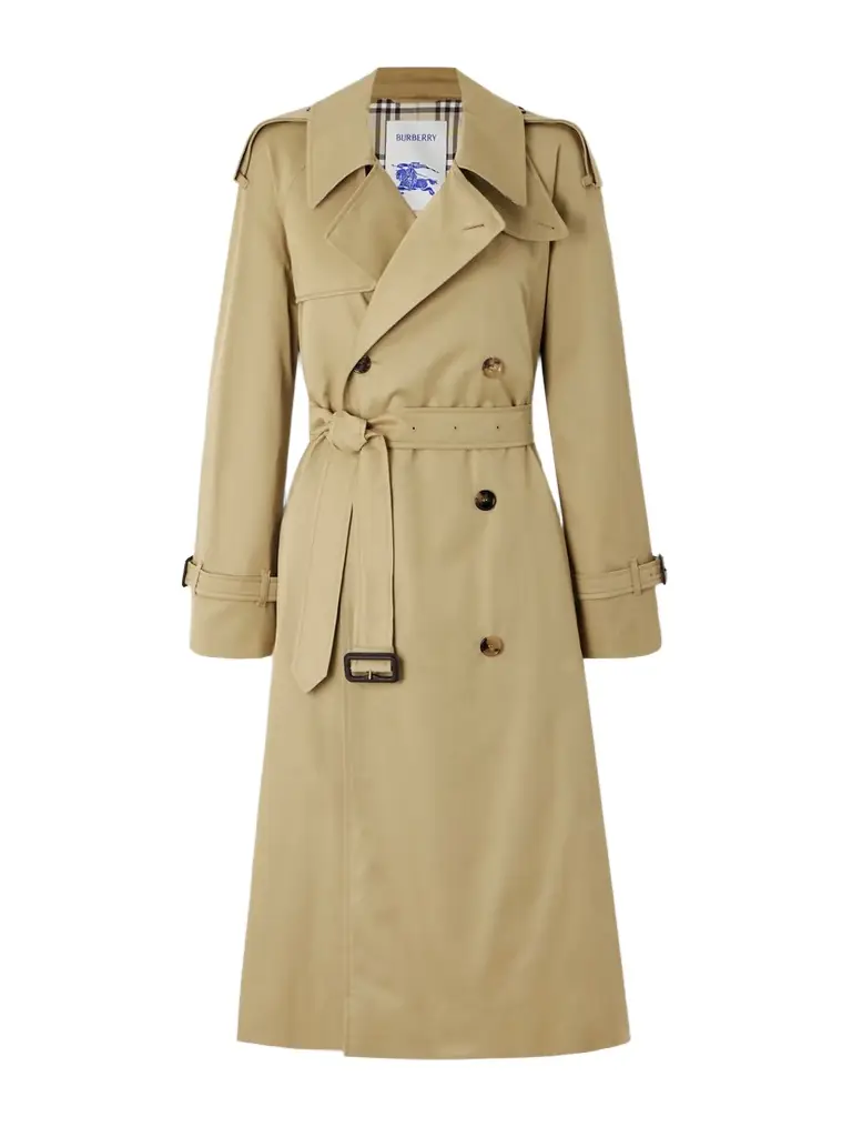 Burberry Castleford Double-breasted Cotton-gabardine Trench Coat