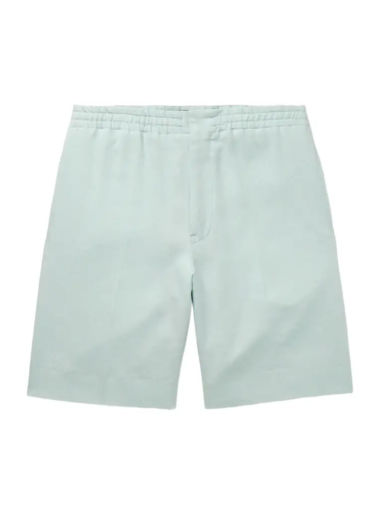 Zegna Straight-Leg Linen Shorts - Men