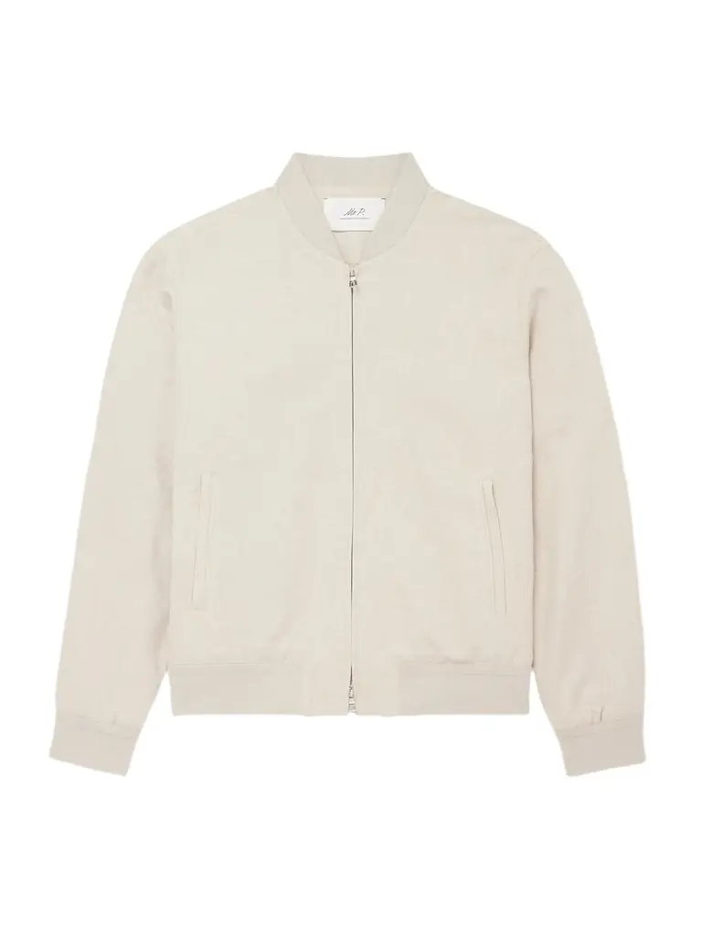 MR P. Linen and Cotton-Blend Bomber Jacket - Men