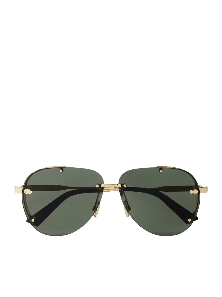 DIOR Eyewear NeoDior A1U Aviator-Style Gold-Tone Sunglasses - Men