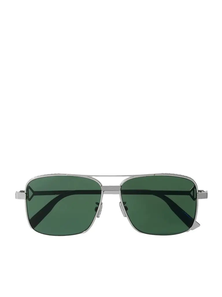 DIOR Eyewear CD Diamond S9U Square-Frame Silver-Tone Sunglasses - Men