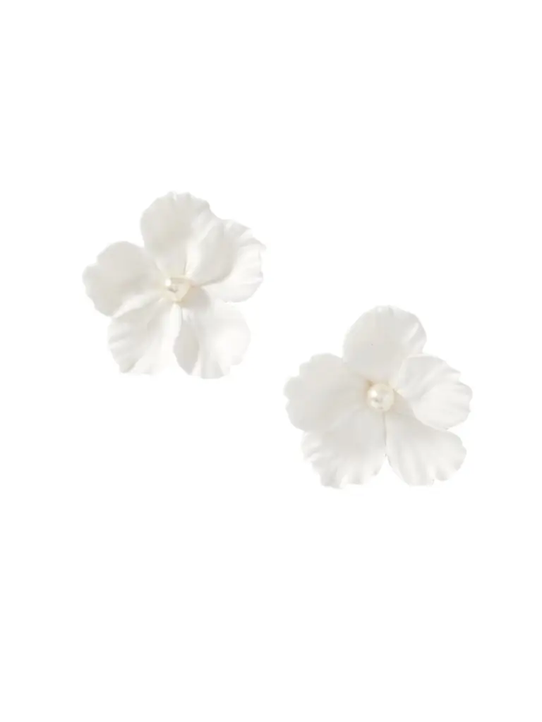 Jennifer Behr Verone Clay And Faux Pearl Earrings