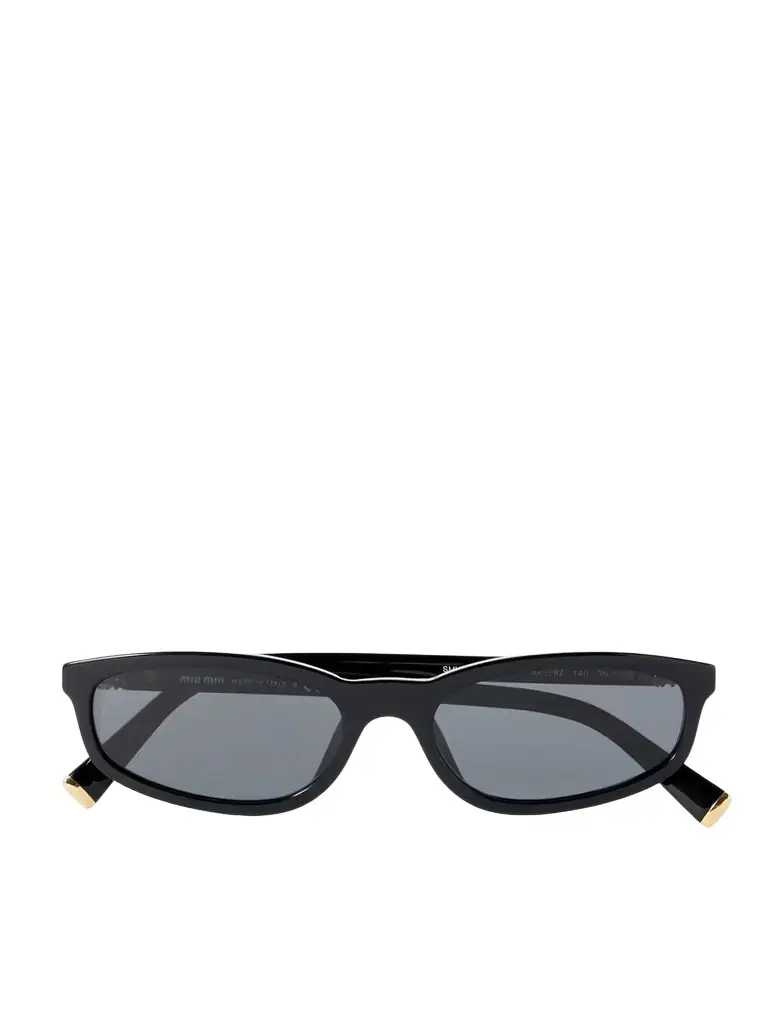 Miu Miu Eyewear Oval-frame Acetate Sunglasses