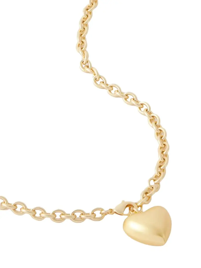 Roxanne Assoulin The Mini Puffy Heart Gold-tone Necklace