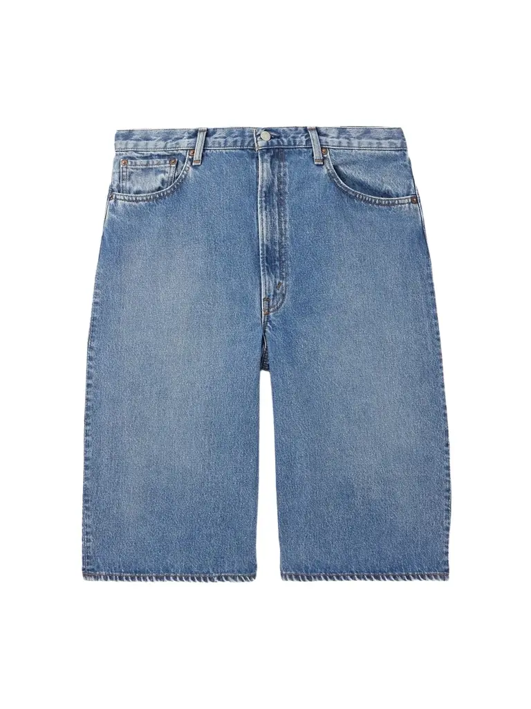 OrSlow Super Dad's Wide-Leg Denim Shorts - Men