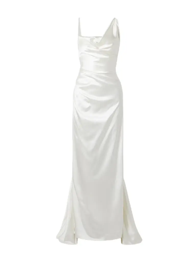 Vivienne Westwood Minerva Draped Silk-satin Gown