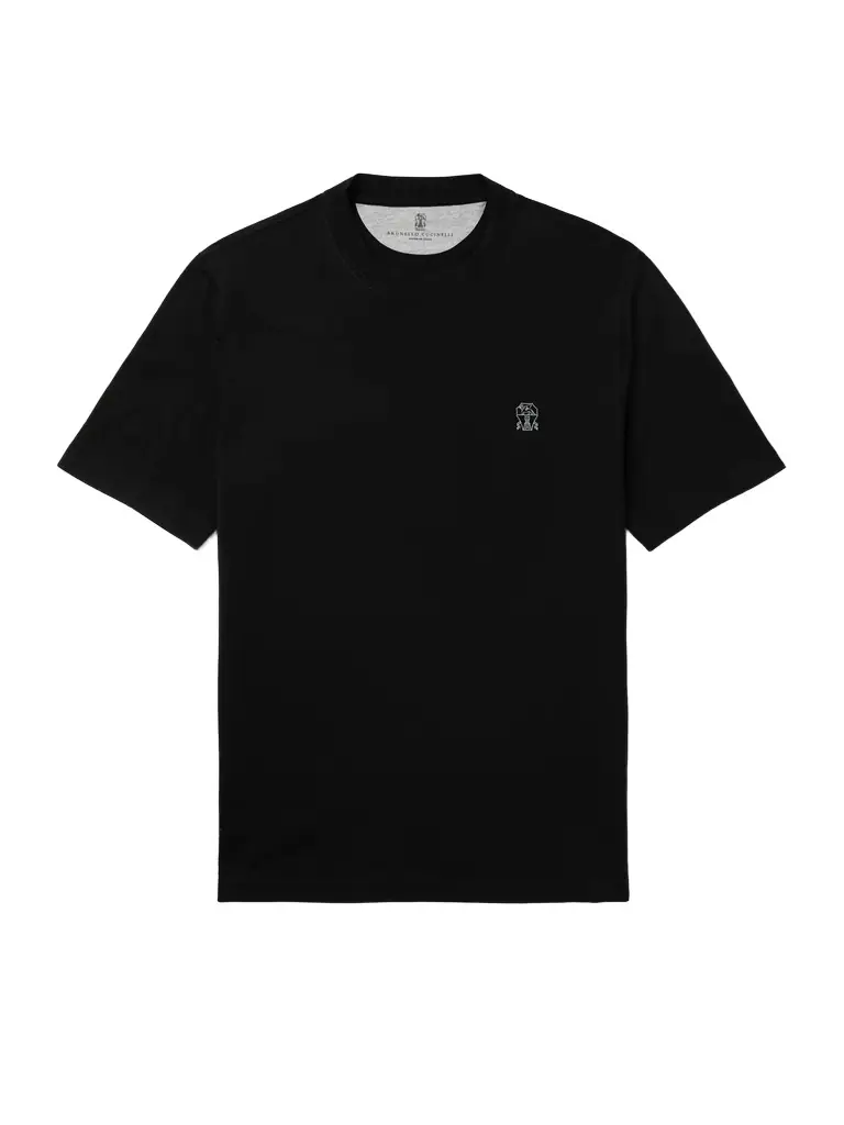 Brunello Cucinelli Logo-Print Cotton-Jersey T-Shirt - Men