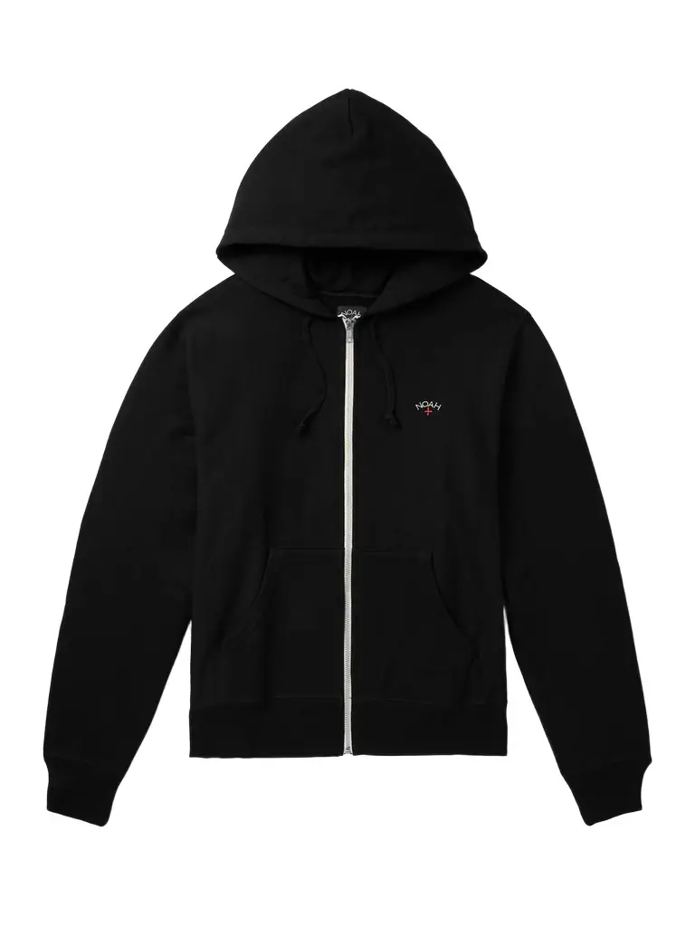 Noah Logo-Embroidered Cotton-Jersey Zip-Up Hoodie - Men