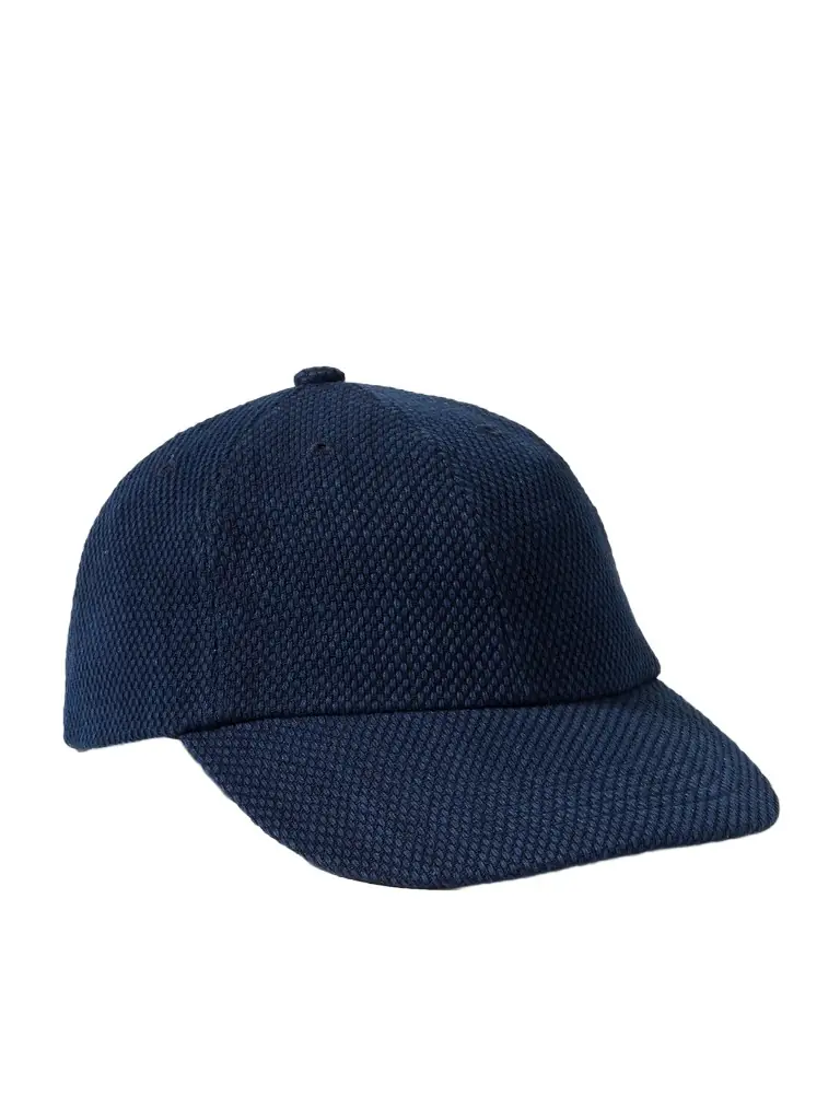 Blue Blue Japan Sashiko Cotton Baseball Cap - Men