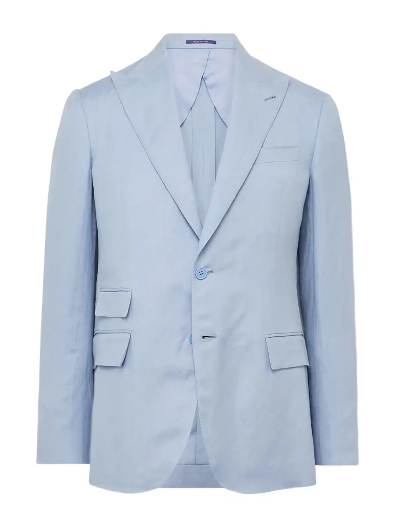 Ralph Lauren Purple Label Slim-Fit Silk and Linen-Blend Suit Jacket - Men