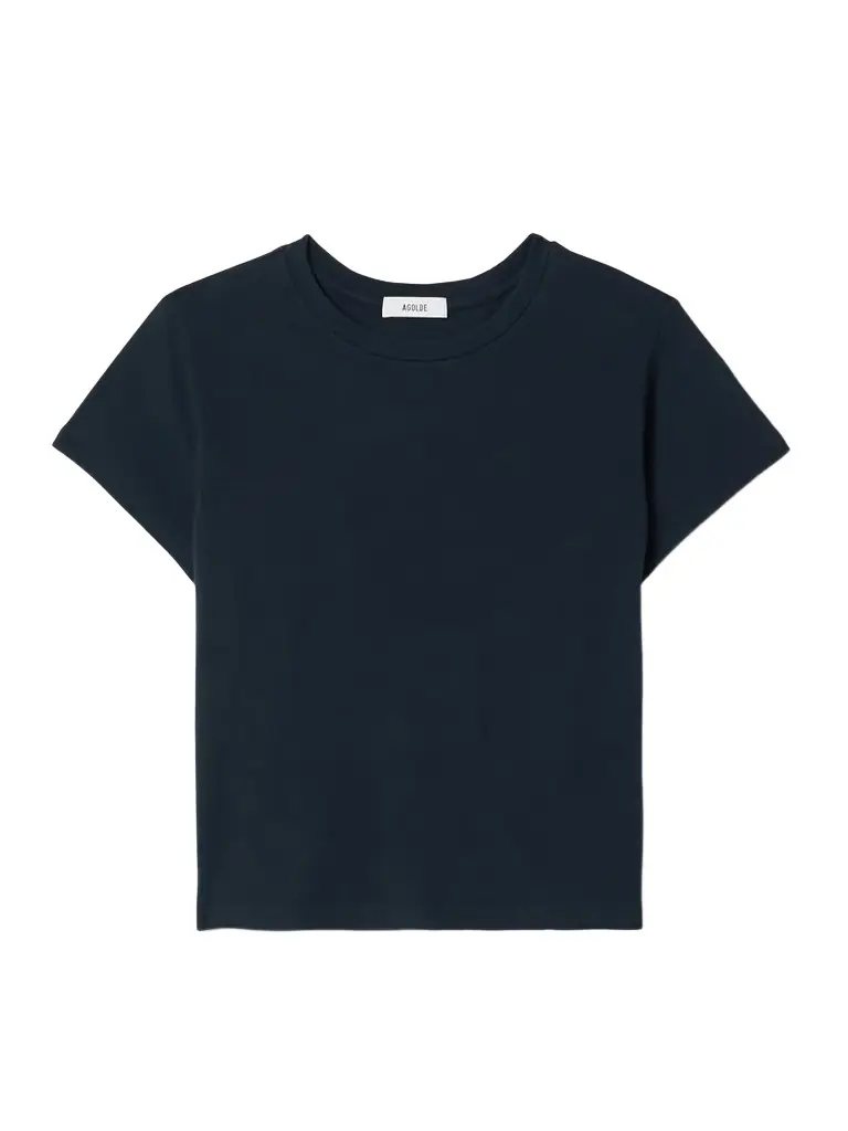 AGOLDE Adine Cropped Organic Cotton-jersey T-shirt