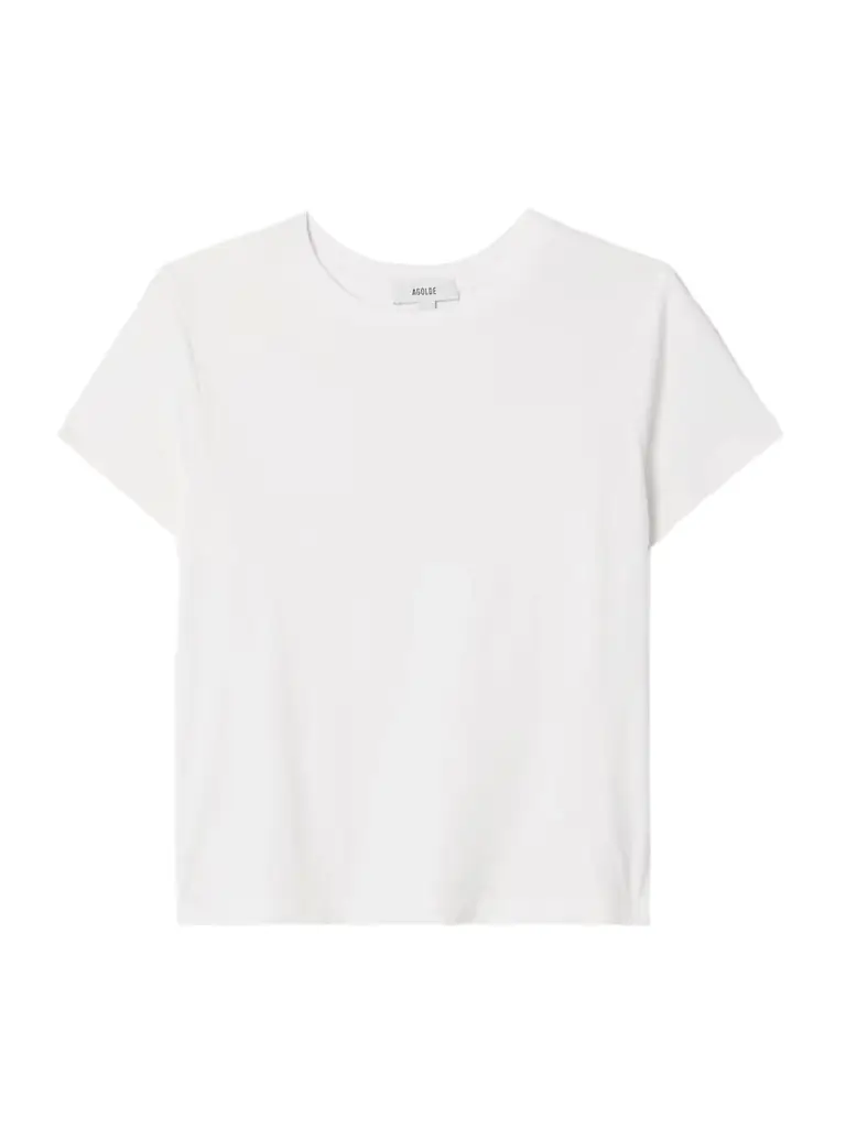 AGOLDE Adine Cropped Organic Cotton-jersey T-shirt