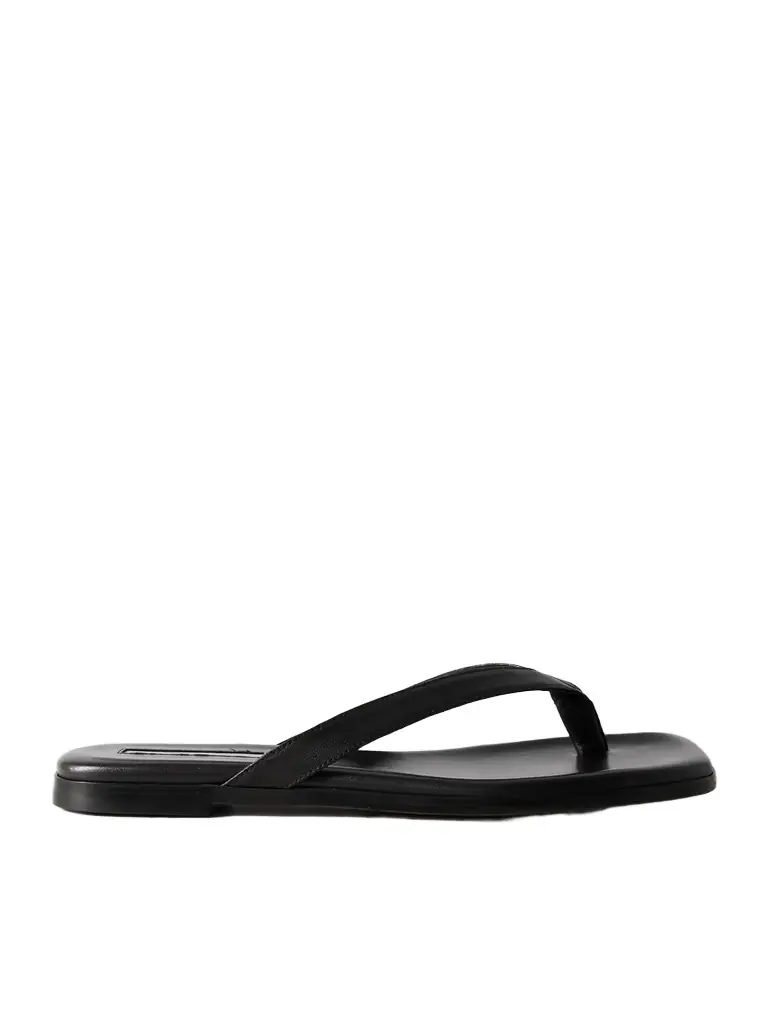 Meta Leather Flip Flops