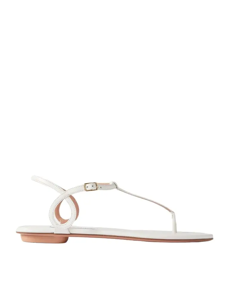 Aquazzura Almost Bare Leather Sandals