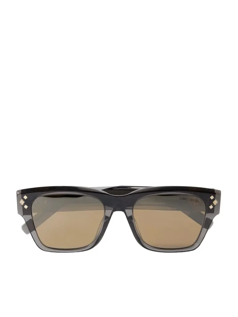 DIOR Eyewear CD Diamond S2I Havana Geometric Acetate and Silver-Tone Sunglasses - Men