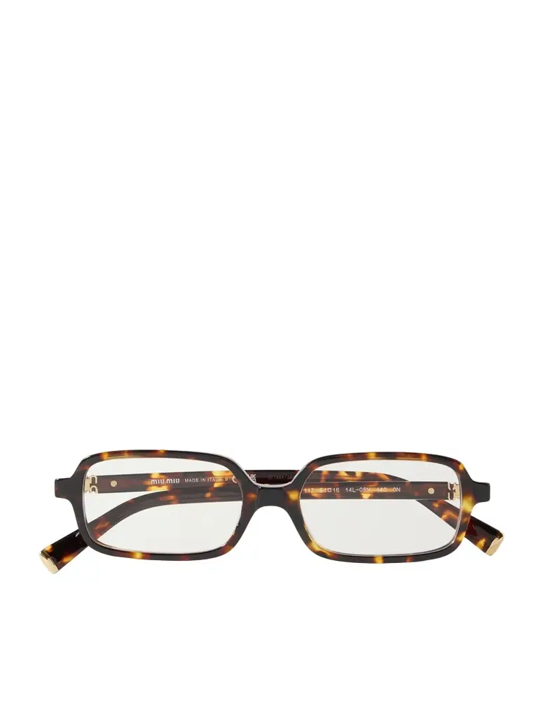 Miu Miu Eyewear Rectangular-frame Tortoiseshell Acetate Optical Glasses