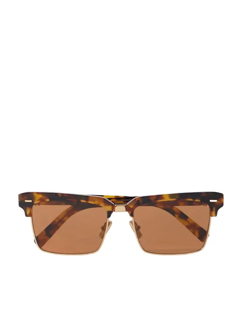Miu Miu Eyewear Square-frame Tortoiseshell Acetate And Gold-tone Sunglasses