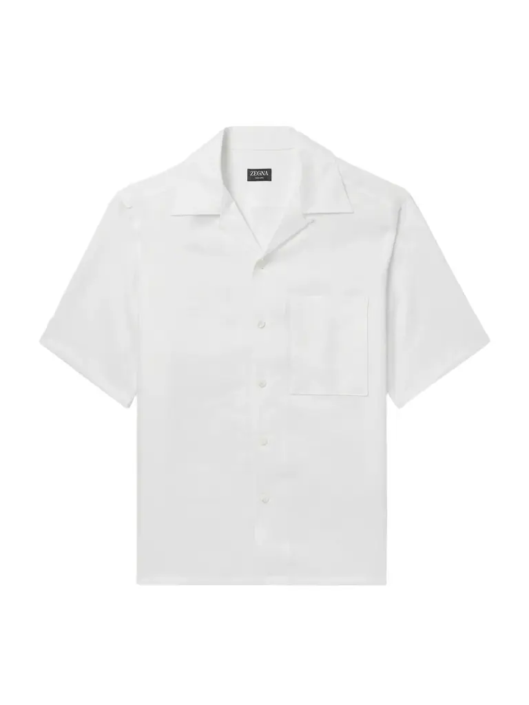 Convertible-Collar Oasi Linen Shirt - Men