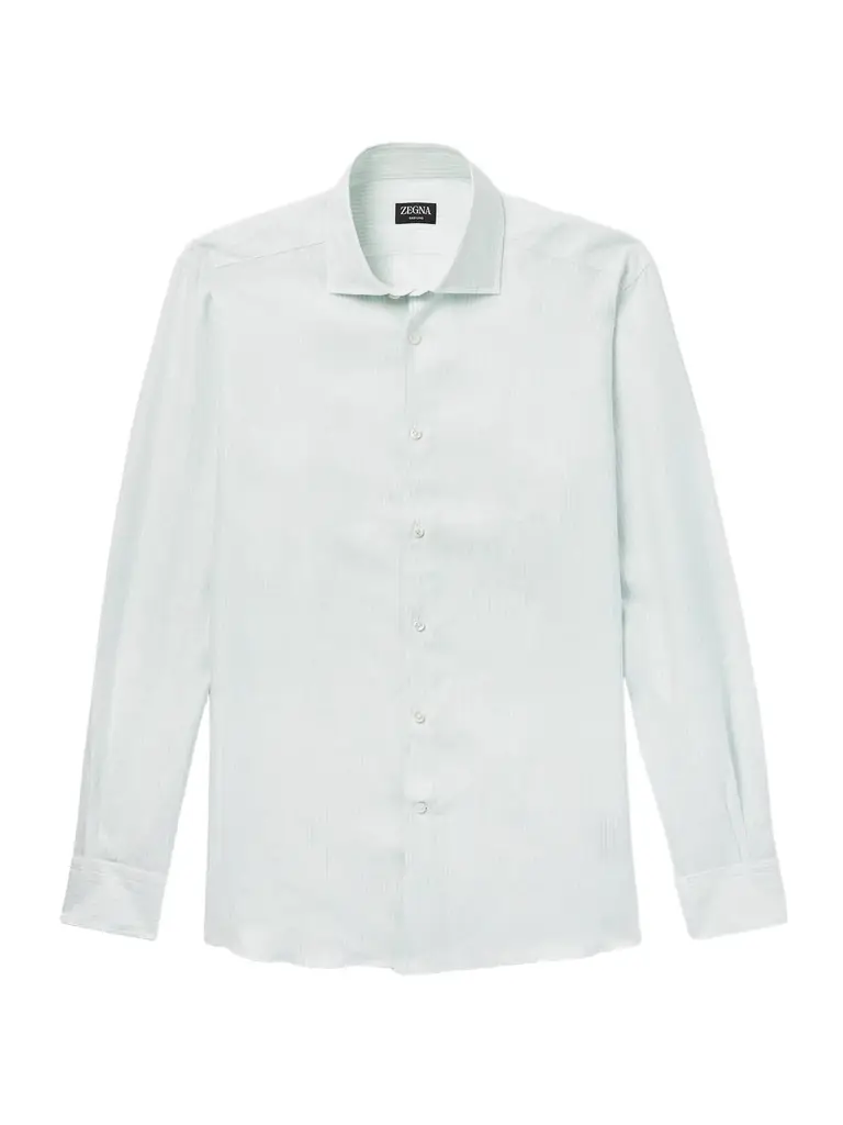 Zegna Oasi Striped Linen Shirt - Men