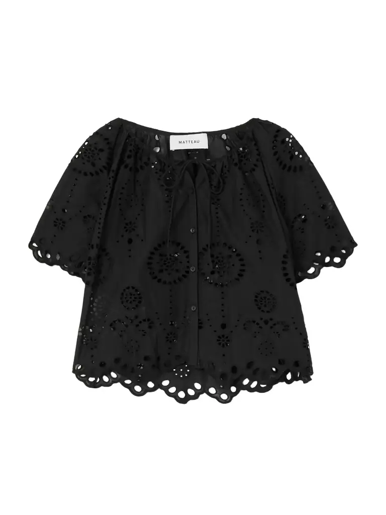 Matteau Scalloped Broderie Anglaise Cotton-poplin Shirt