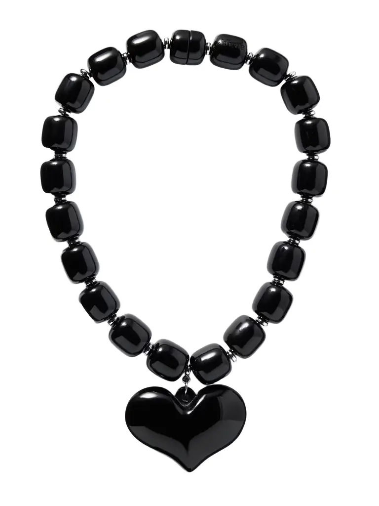 Julietta Amore Silver-tone Resin Necklace