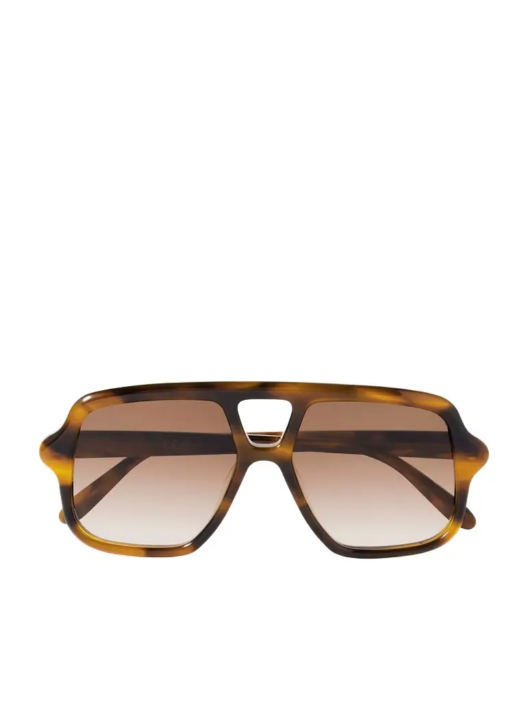 Loewe Aviator-style Tortoiseshell Acetate Sunglasses