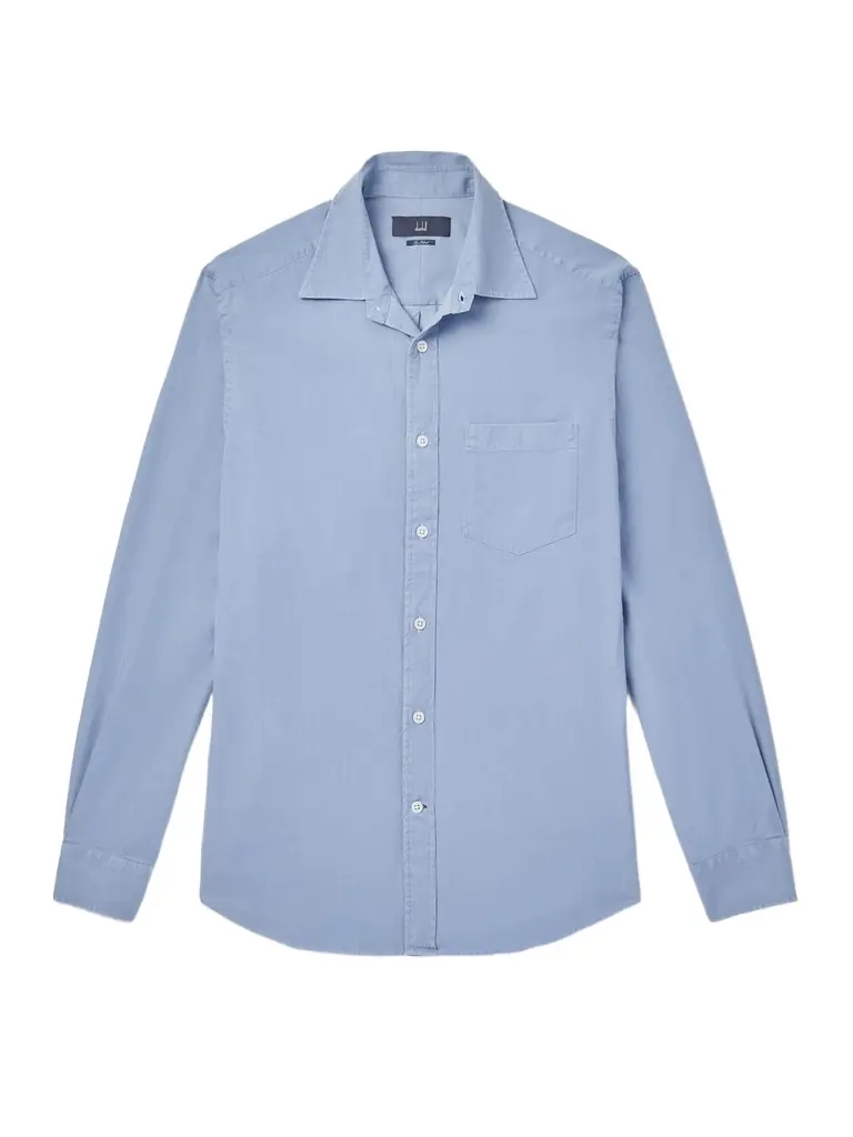 dunhill Sea Island Cotton-Twill Shirt - Men