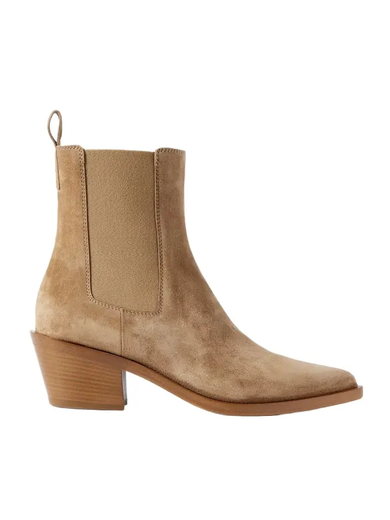 Gianvito Rossi Wylie 45 Suede Chelsea Boots