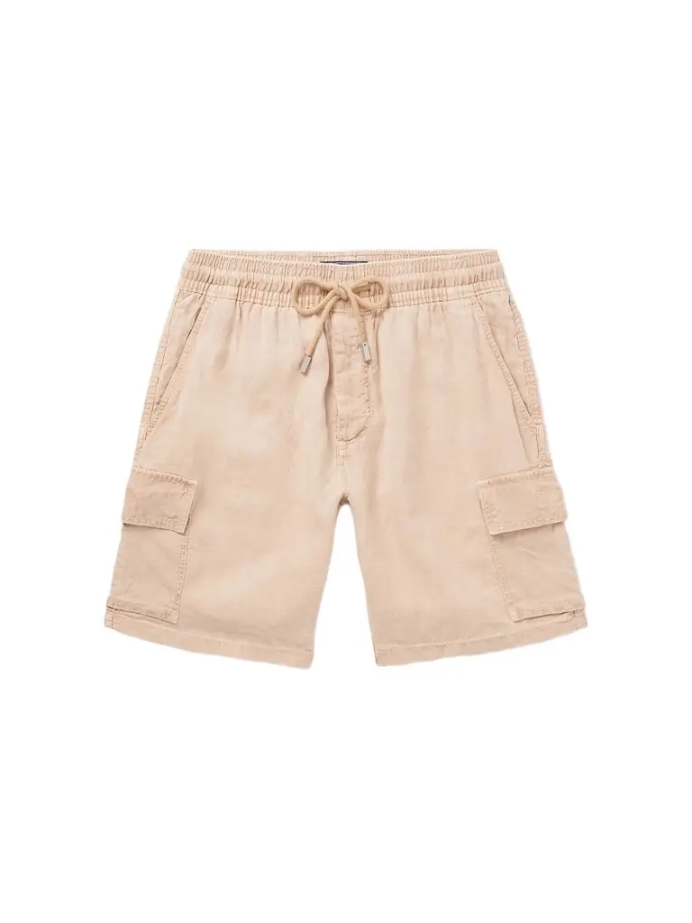 Vilebrequin Baie Straight-Leg Linen Drawstring Cargo Shorts - Men